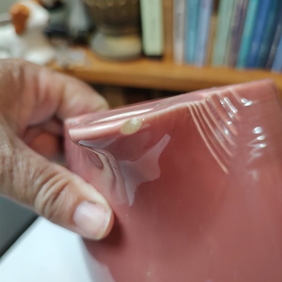 Vintage FiestaWare Rose Pink Coffee Server Pot Pitcher No Lid Small Chip - Picture 7 of 9